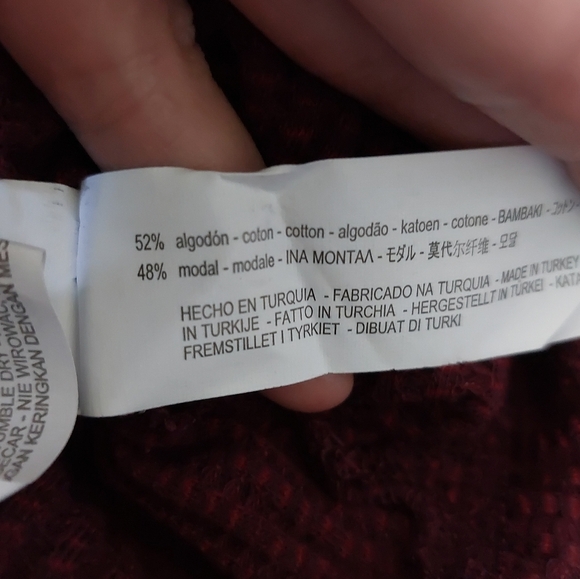 Zara modal blend long sleeve top size S - Picture 4 of 6